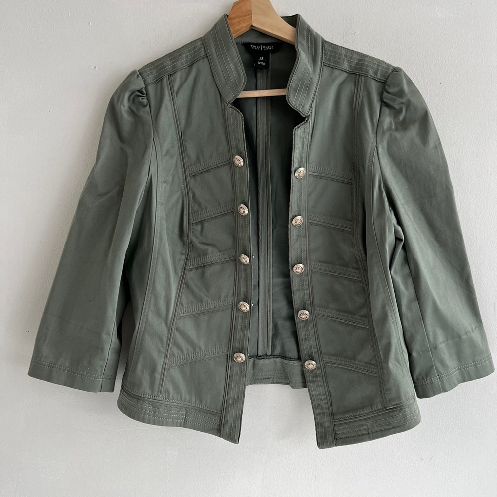 White House, Black Market military style Jacket size M
